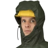 Capuche avec casque vue de face