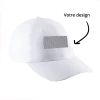 Casquettes broderie incluse avec votre logo, Blanc