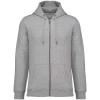 Sweat-shirt � capuche zipp� �coresponsable par Native Spirit, Gris chin� - Taille XXS