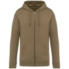 Sweat-shirt � capuche zipp� �coresponsable par Native Spirit, Vert olive - Taille 3XL