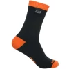 Chaussettes mi-mollet �tanches Thermlite par DexShell, Noir/Orange - Taille S
