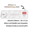 R�gle Cras Marine Performance tricolore personnalis�e
