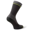 Chaussettes mi-mollet �tanches Coolmax par Typhoon - Gris/Jaune - Taille S
