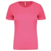 Tee-shirt technique manches courtes Femme 140 g par Proact, Rose fluo - Taille XS