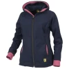 Veste polaire � capuche Femme Carioca par Guy Cotten, Marine/Rose - Taille XS