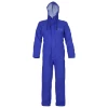 Couleur : Bleu Combinaison imperméable cirée en Plavitex avec enduction PVC par Pros Wear, Bleu - Taille XS