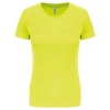  Tee-shirt technique manches courtes Femme 140 g par Proact, Jaune fluo - Taille XS