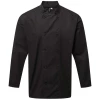 Veste de poissonnier manches longues double boutonnage Coolchecker par Premier, Noir - Taille XS