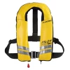 Gilet de sauvetage gonflable Pilot Pro 180 auto UML Elite PVC avec harnais et sous-cutale par Plastimo, Jaune