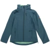 Veste Softshell Femme Banquise par All'Oc�an, Bleu paon/Menthe - Taille XS