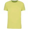 Lot de 5 tee-shirts Homme en coton bio 145 g par Kariban, Jaune citron - Taille S