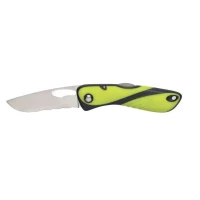 Couteau Offshore lame crant�e et d�manilleur par Wichard, Jaune Fluo