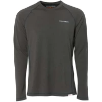 T-shirt sous-v�tement thermique Grundies Lightweight Crew Top par Grund�ns, Anthracite - Taille S