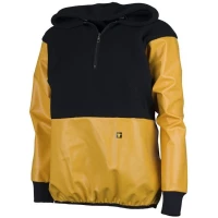 Sweat polaire renforc� � capuche Sotra par Guy Cotten, Jaune/Noir - Taille XS