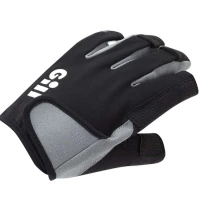 Gants Deckhand doigts courts par Gill, Noir - Taille XS