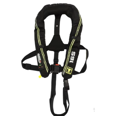 Gilet Gonflable Pro Savior 165N UML Elite Pro automatique par Guy Cotten, Noir/Jaune Fluo - Guy Cotten