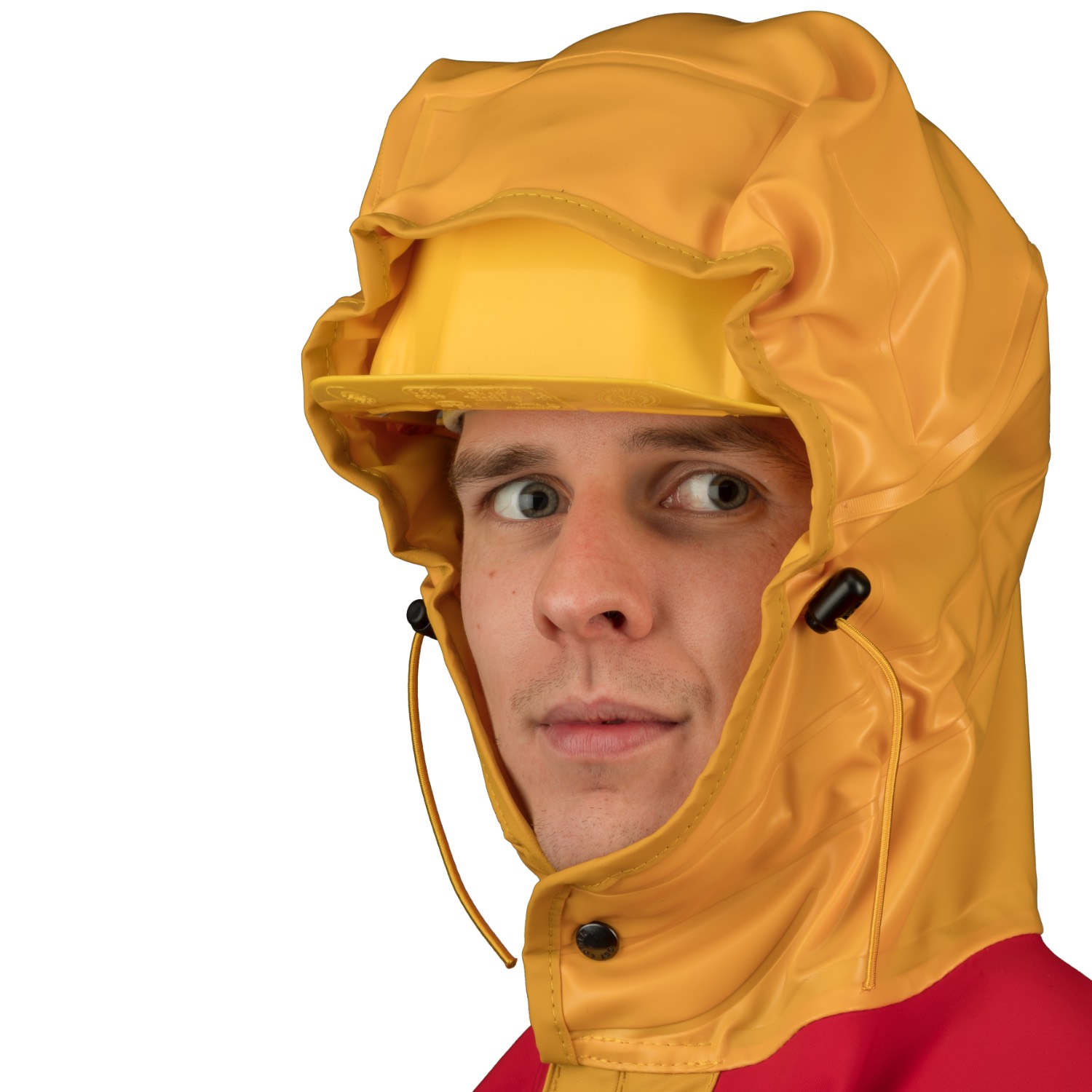 Détail capuche avec casque