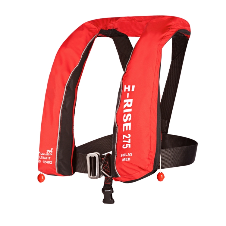 Gilet Gonflable Hi-Rise 275N SOLAS automatique Regular Ultrafit par Mullion, Rouge - Mullion