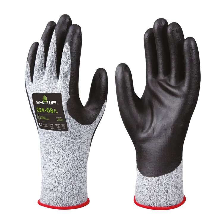Gants professionnels 234 anti coupure Gris - Showa