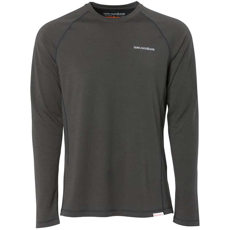 T-shirt sous-v�tement thermique Grundies Lightweight Crew Top Anthracite - Grund�ns