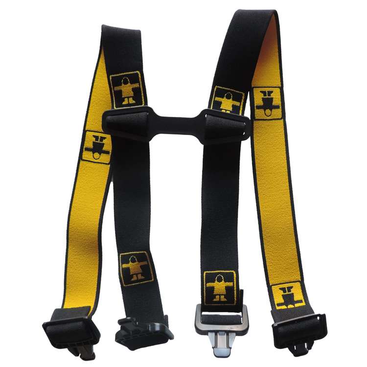 Bretelle de remplacement en H pour cottes type X-Trapper par Guy Cotten, Jaune/Noir - Guy Cotten