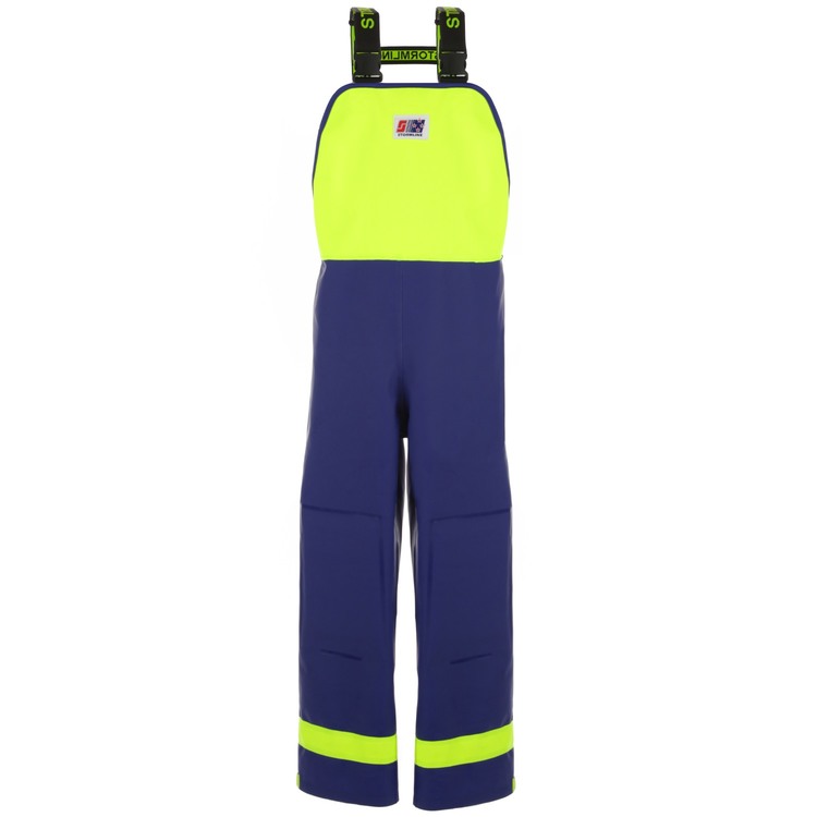 Cotte � bretelles Crew 640 Bleu/Jaune fluo - Stormline