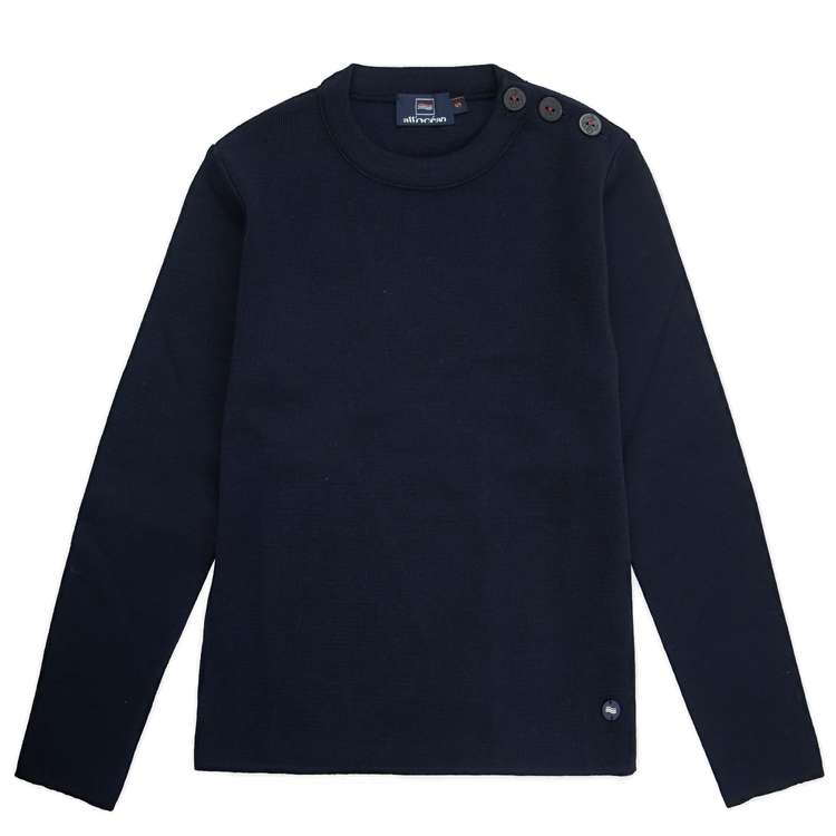 Pull marin Sauzon Femme en pure laine m�rinos Marine - All Oc�an